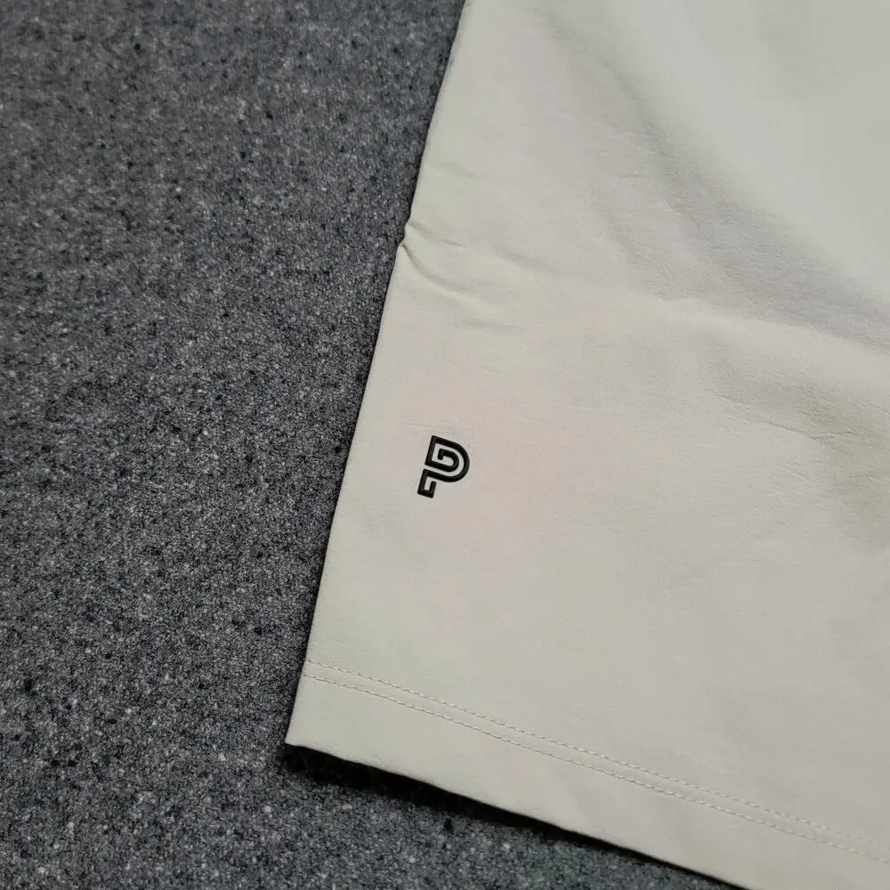 Public Rec Shorts Mens 42 Khaki Flex Casual Performance Stretch Elastic Waist 6